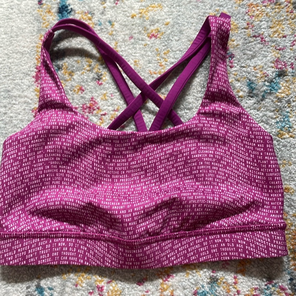 Lululemon Special Edition Seawheeze Energy Bra
